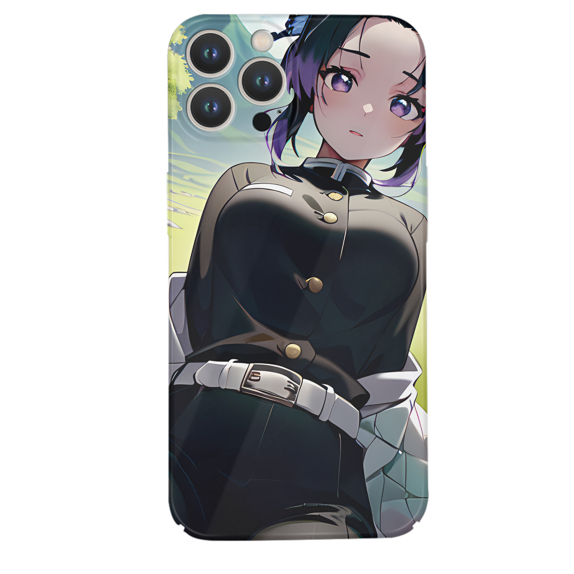 （画像用） 鬼滅の刃（きめつのやいば）蟲柱-胡蝶 しのぶ／こちょう しのぶ Kochou Shinobu 【iPhone 14シリーズ対応】ハードケース